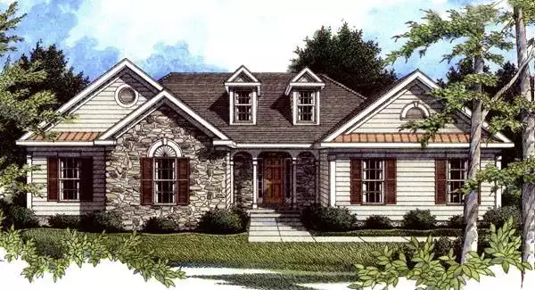 image of small traditional house plan 6816